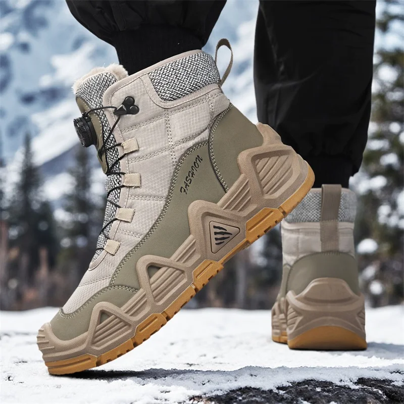 Waterproof Winter Boot - Ciepłe, futrzane męskie buty taktyczne do