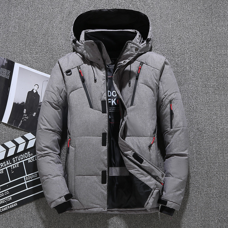 Męska biała kurtka puchowa z k – Down Jacket Packable recenzja i cena