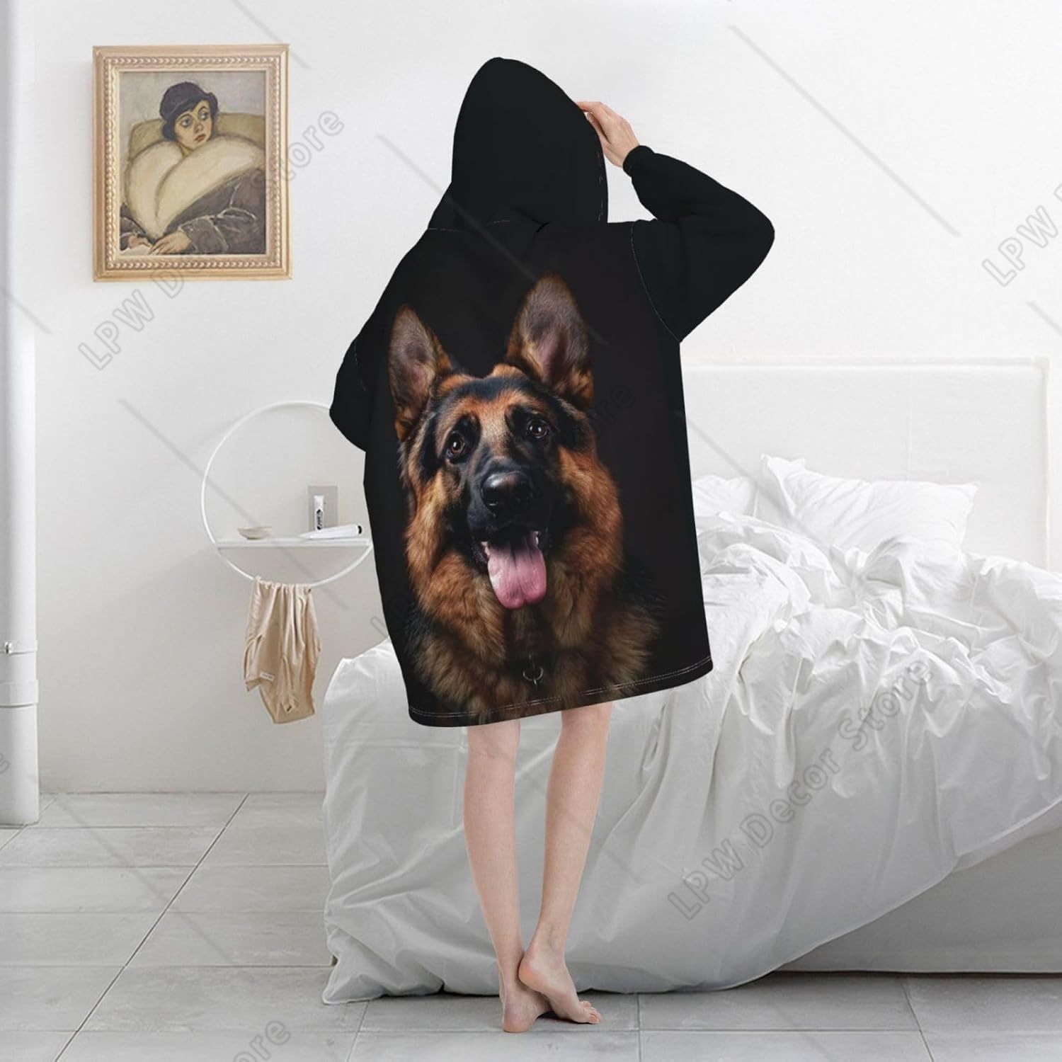 Koc z kapturem dla psa owczark – Sherpa Hoodie Fleece recenzja i cena