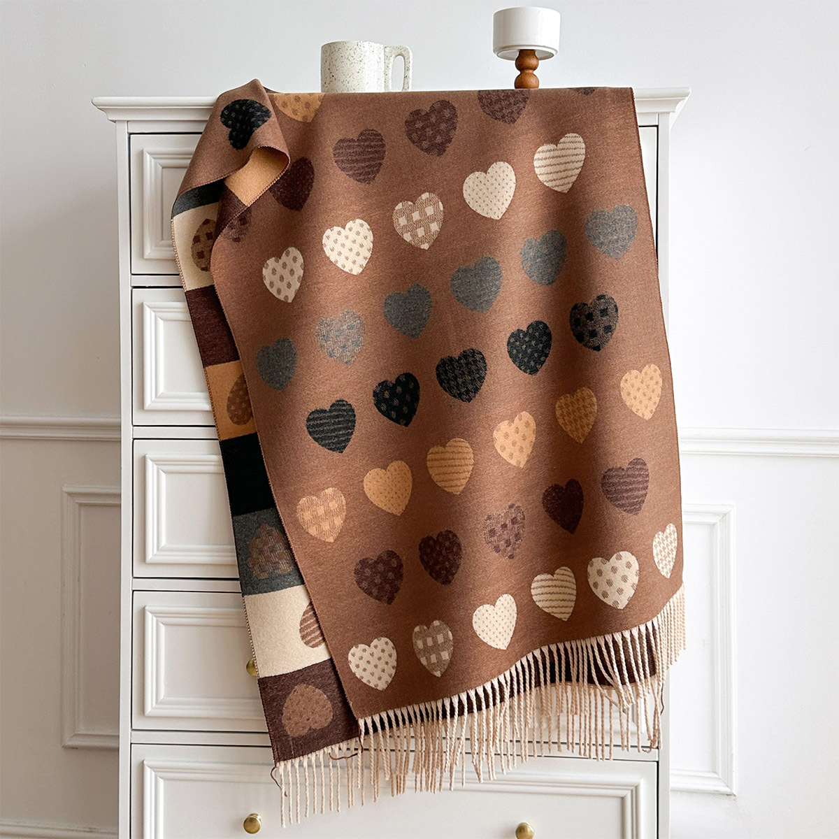 Damski szal z imitacji kaszmir – Cashmere Pashmina Wrap recenzja i cena