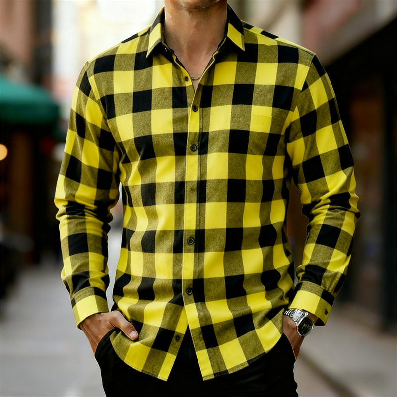 Męska klasyczna koszula w czer – Flannel Shirt Lined recenzja i cena