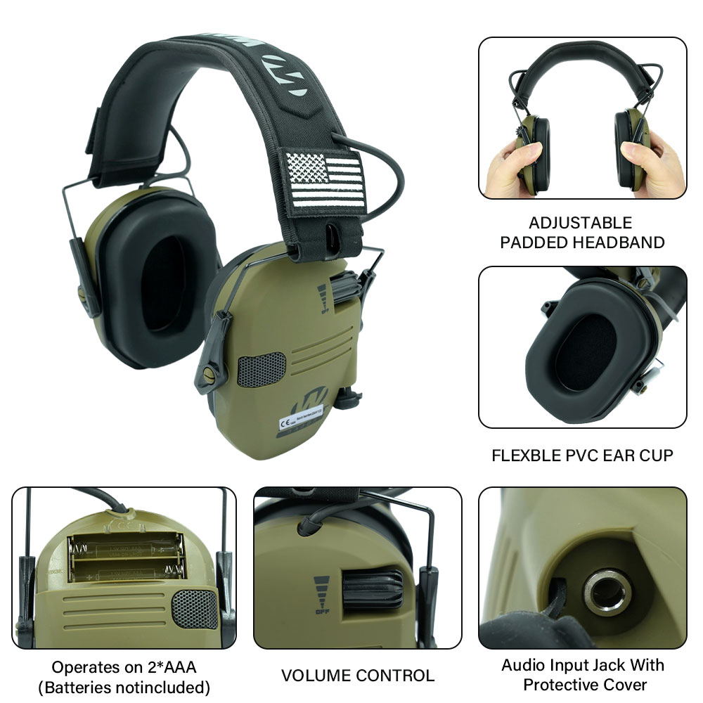 Ochronne nauszniki, ultracienk – Earmuffs Foldable recenzja i cena